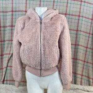 Love Tree Soft Pink Teddy Jacket